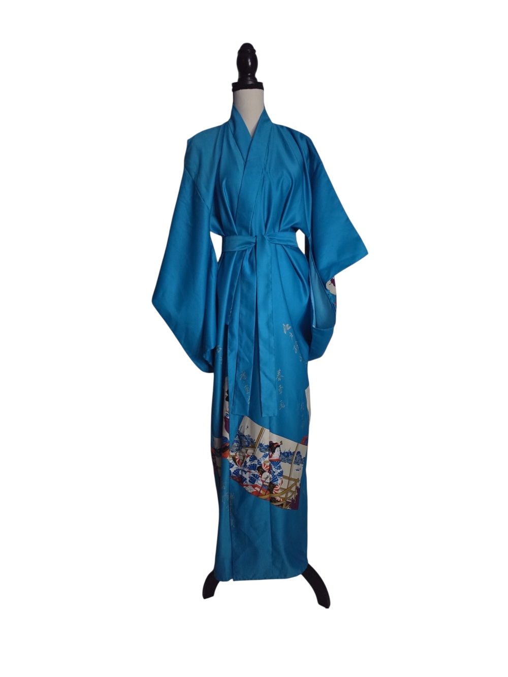 Turquoise Blue Kimono Robe